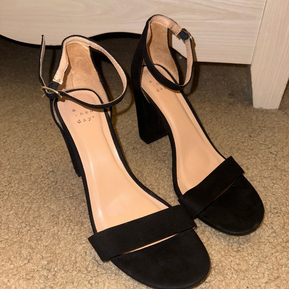 A New Day Black Women's Heeled Sandals